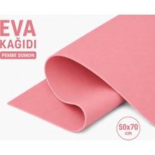 Roco Paper Co. Eva Kağıt, Çiçek Yapım Eva, Dekoratif Süsleme ve Elişi Kağıdı, 1.5 mm -  50X70 cm - Pembe Somon