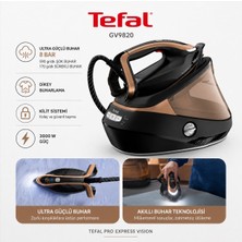 Tefal 9 Bar Güçlü Buhar Performanslı Kazanlı Ütü, Akıllı LED Işık, 3000 W Hızlı Isınma, Beş Elektronik Ayar ve Kolay Kayan Taban