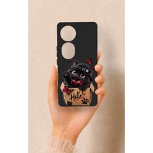 Vip Case Vivo V40 Uyumlu Hello Cat Desenli Silikon Kılıf