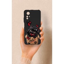 Vip Case Redmi Note 12S Uyumlu Hello Cat Desenli Silikon Kılıf