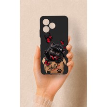 Vip Case Realme C53 Uyumlu Hello Cat Desenli Silikon Kılıf