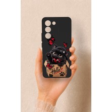 Vip Case Vivo V30 Lite Uyumlu Hello Cat Desenli Silikon Kılıf