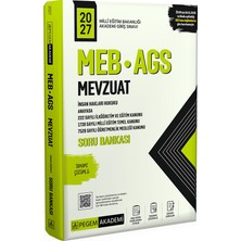 Pegem Akademi Yayıncılık 2027 MEB AGS Soru Bankası Tamamı Çözümlü Mevzuat