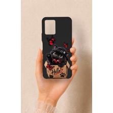Vip Case Vivo Y21 Uyumlu Hello Cat Desenli Silikon Kılıf