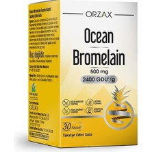 Orzax Ocean Bromelain 500 mg 30 Kapsül