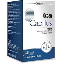 Orzax Ocean Capillus Men 60 Tablet Vitamin ve Mineral İçeren Bitkisel Ekstre Türkiye Menşeli