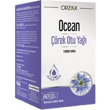 Orzax Ocean Çörek Otu Yağı 1000 mg 60 Softjel Kapsül Soğuk Sıkım