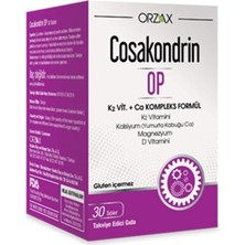 Cosakondrin Orzax OP K2 Kalsiyum Mağnezyum D3 Çinko Kompleks 30 Tablet