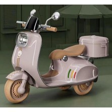 Limon Oyuncak Pembe Vespera Pierro Akülü 6V Motor