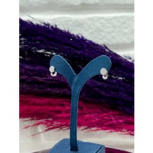 Livora Jewelry 925 Ayar Gümüş Zirkon Taşlı Trend Çocuk Küpe