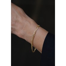 Yenigün Kuyumculuk 14 Ayar Altın 4 mm Gurmet Bileklik ZBM050