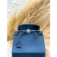 Livora Jewelry 925 Ayar Gümüş 3'li Lotus Şıklık Kadın Bileklik