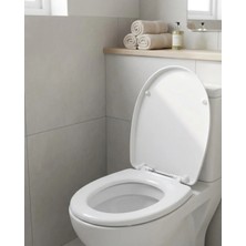 Astraltech Dayanıklı Klozet Kapağı Universal Model Kolay Kurulum Hijyenik Banyo Ürünü