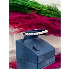 Livora Jewelry 925 Ayar Gümüş Inci Taşlı Spor Lüks Kadın Bileklik