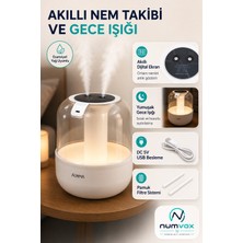 Auhma Akıllı Nemlendirici Çift Sprey Dijital Göstergeli Aromaterapi Uyumlu Sessiz Buhar Makinesi