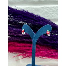 Livora Jewelry 925 Ayar Gümüş Elma Zarif Çocuk Küpe