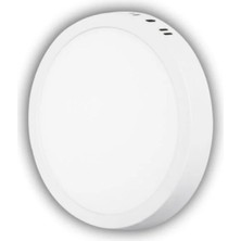 Cata Sıva Üstü Yuvarlak Led Panel 18W Günışığı Çap 21 cm Beyaz Kasa Tavan Lambası