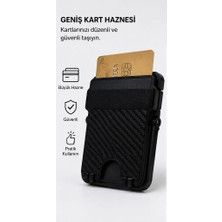 Azurtech Md-32 Magsafe Uyumlu Telefon Kartlık – Güçlü Mıknatıslı Cüzdan, Telefon Tutacağı ve Kartlık