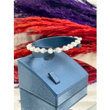 Livora Jewelry 925 Ayar Gümüş Zirkon Taşlı Sıra Incili Kadın Bileklik