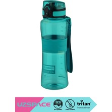 Uzspace 550ML Yeni Koleksiyon Orta Boy Silikon Gövde Tritan Su Matarası Bpa Yok Koku Yok