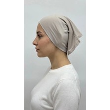 Flora Tekstil Önü Dikişsiz Hazır Pratik Geçmeli Düz Boru Bone