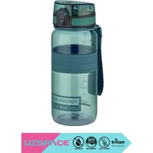 Uzspace 650ml Yeni Koleksiyon Standart Boy Silikon Gövde El Askılı Tritan Su Matarası BPA Yok Koku Yok