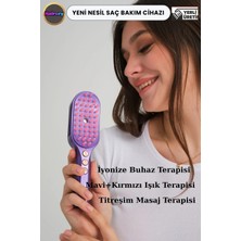 Empressco Buharlı Kırmızı & Mavi Işık Terapili Saç Bakım Cihazı – Titreşim Masajı ve Negatif Iyon Etkisi
