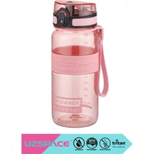 Uzspace 650ml Yeni Koleksiyon Standart Boy Silikon Gövde El Askılı Tritan Su Matarası BPA Yok Koku Yok