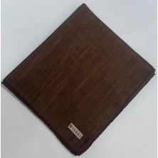 Vakko Monogram Pamuk Ipek Eşarp 3000655-KIZIL Kahve