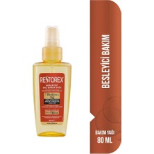 Restorex Besleyici Saç Bakım Yağı 80 ml Parlaklık Verici Özellikli 7 Besleyici Yağ