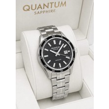 Quantum Qunatum Orijinal 2 Yıl Garantili Safir Cam 10ATM Su Geçirmezlik Çelik Kordon Erkek Kol Saati
