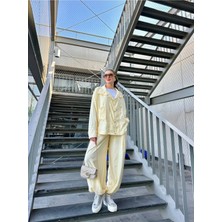 Afili Butik Paça Fermuarlı Oversize Pamuklu Ikili Takım