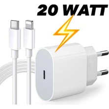 Zykrion Iphone Tüm Serilerle Uyumlu 20WATT Hızlı Şarj Aleti Kablo Adaptör Set 6 7 8 x 11 12 13 14 15