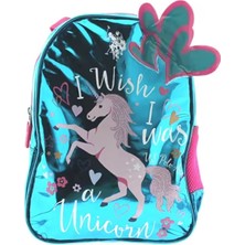 Elit Parlak Mavi Unicorn Anaokulu Sırt Çantası