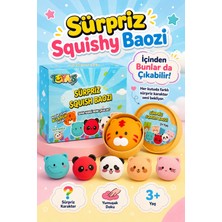 Toyaş Squishy Baozi Çin Mantısı Figürlü Sıkma Oyuncağı Yumuşak Karakter 3+ Yaş