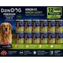 Daw Dog Dawdog Premium Yetişkin Köpek Konservesi Taze Etli 400 G – 12 Adet