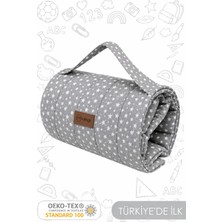 mordesign Çocuk İçin Taşınabilir Yatak Seti, Kreş & Kampet Yatağı, Montessori Yatak, Stars, Travel Serisi