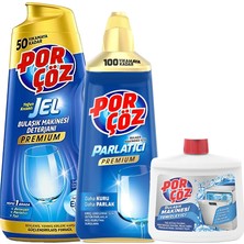 Porçöz Bulaşık Makinesi Deterjanı Jel 3'lü Paket 50 Yıkama Yoğun Kıvamlı Temizlik