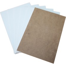 Mobilreyon 5'li 25 x 35 cm 4 mm Beyaz MDF Duralit Kalınlık ile Dayanıklı Maket Aksesuarı