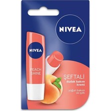 Nivea Şeftali Dudak Bakım Kremi Yoğun Bakım ve Isıltı Özelliği ile Etkili