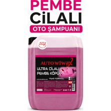 Autowiwax 20 Litre Profesyonel Cilalı Araç Şampuanı – Pembe Köpüklü Cilalı Oto Şampuanı