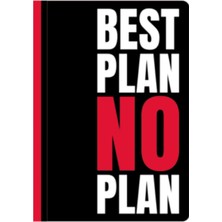 Be Online Words Collection Best Plan, No Plan Sert Kapak 14X21 Çizgili Defter Words-06-Lnd