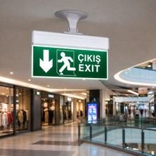 Cata CT-9164 Şarjlı Exit Acil Çıkış Armatürü LED Çıkış Yönlendirme Tabelası