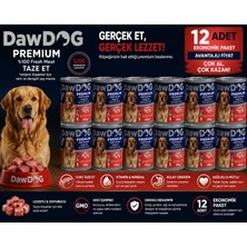 Daw Dog Dawdog Premium Yetişkin Köpek Konservesi Taze Etli 400 G 12 Adet