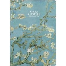 Be Online Art Collection Almond Blossom Sert Kapak 14X21 Noktalı Defter Art-05-Dtt