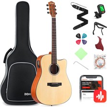 Donner Dag-1ce Elektro Akustik Gitar Paketi (Natural)