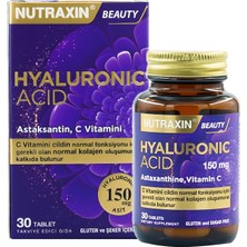 Nutraxin Hyaluronic Acid Astaksantin Vitamin C 150 Mg 30 Tablet