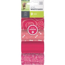 M-Pets Dog Waste Bags – Gül Kokulu Köpek Dışkı Poşetleri (4 Rulo)