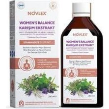 Novlex Women's Balance 250 ml Sıvı Formda Bitki Ekstreleri ile Kadın Sağlığını Destekleyen Takviye Gıda