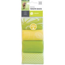 M-Pets Dog Waste Bags – Limon Kokulu Köpek Dışkı Poşetleri (4 Rulo)